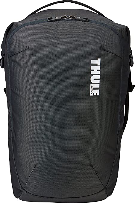 thule subterra backpack black white thule logo