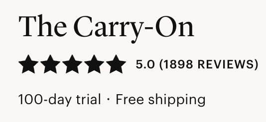 away the carry on site reviews five stars 1898 reviews black text tan background