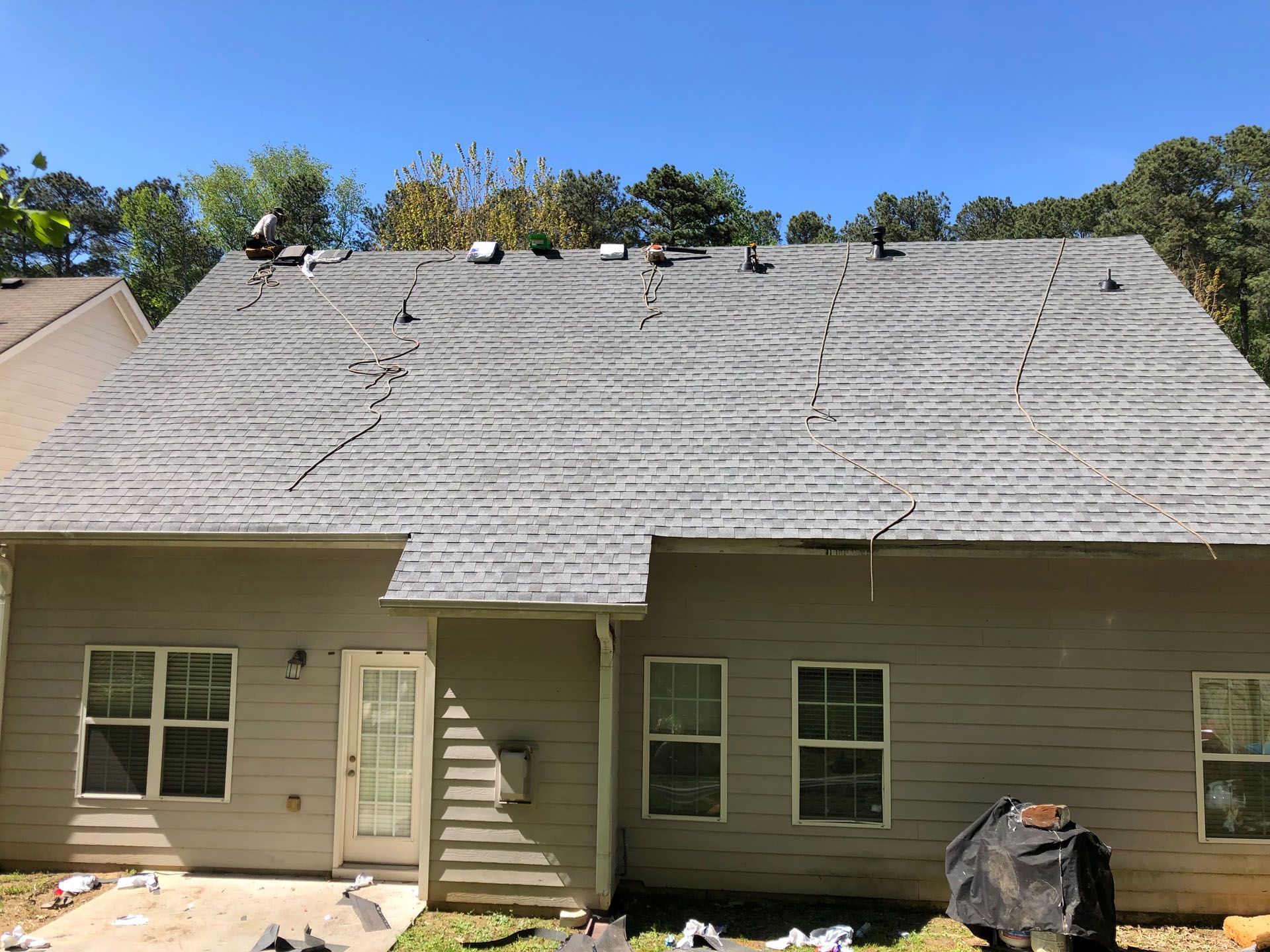 Spartan Roofing Before and After Roofing Job