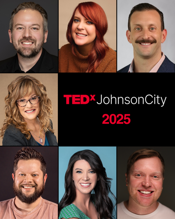2025 TEDxJohnsonCity speaker lineup and headshots