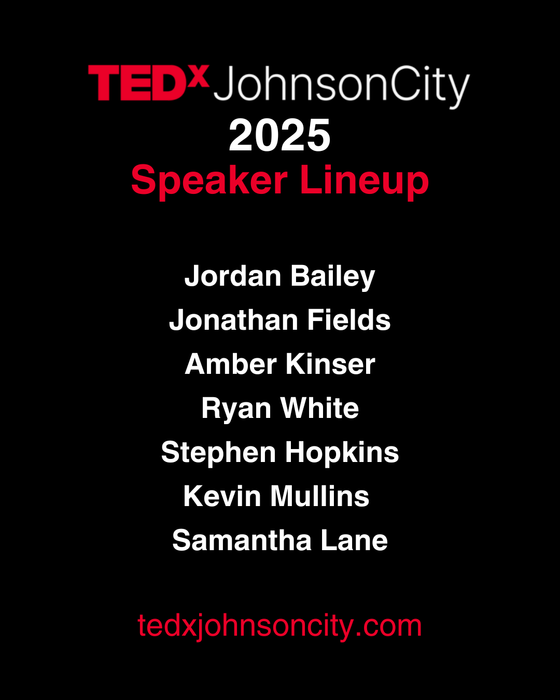 2025 TEDxJohnsonCity speaker lineup