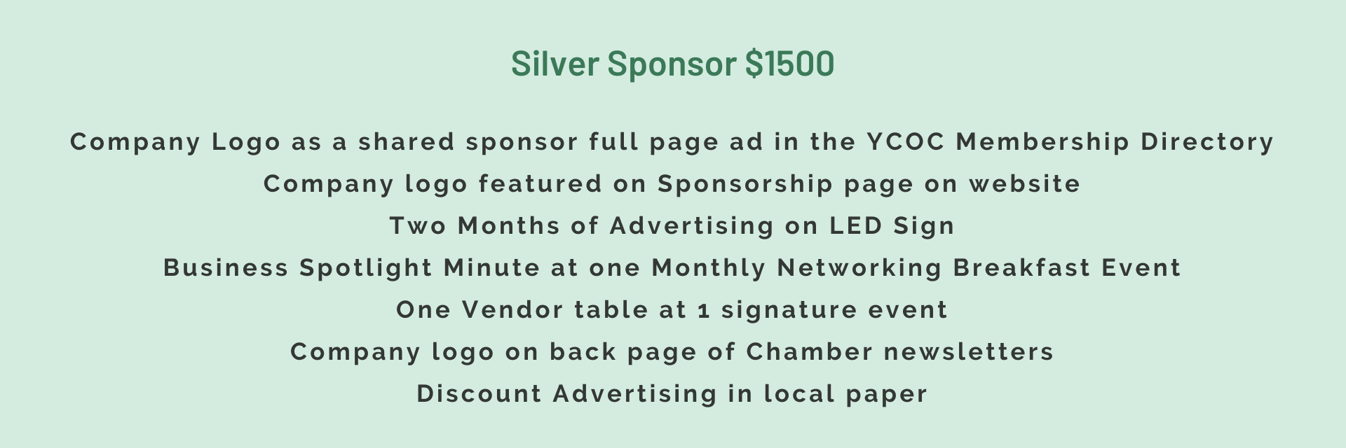 Silver Level Sponsorship — Yorktown Heights, NY — Yorktown Chamber Of Commerce