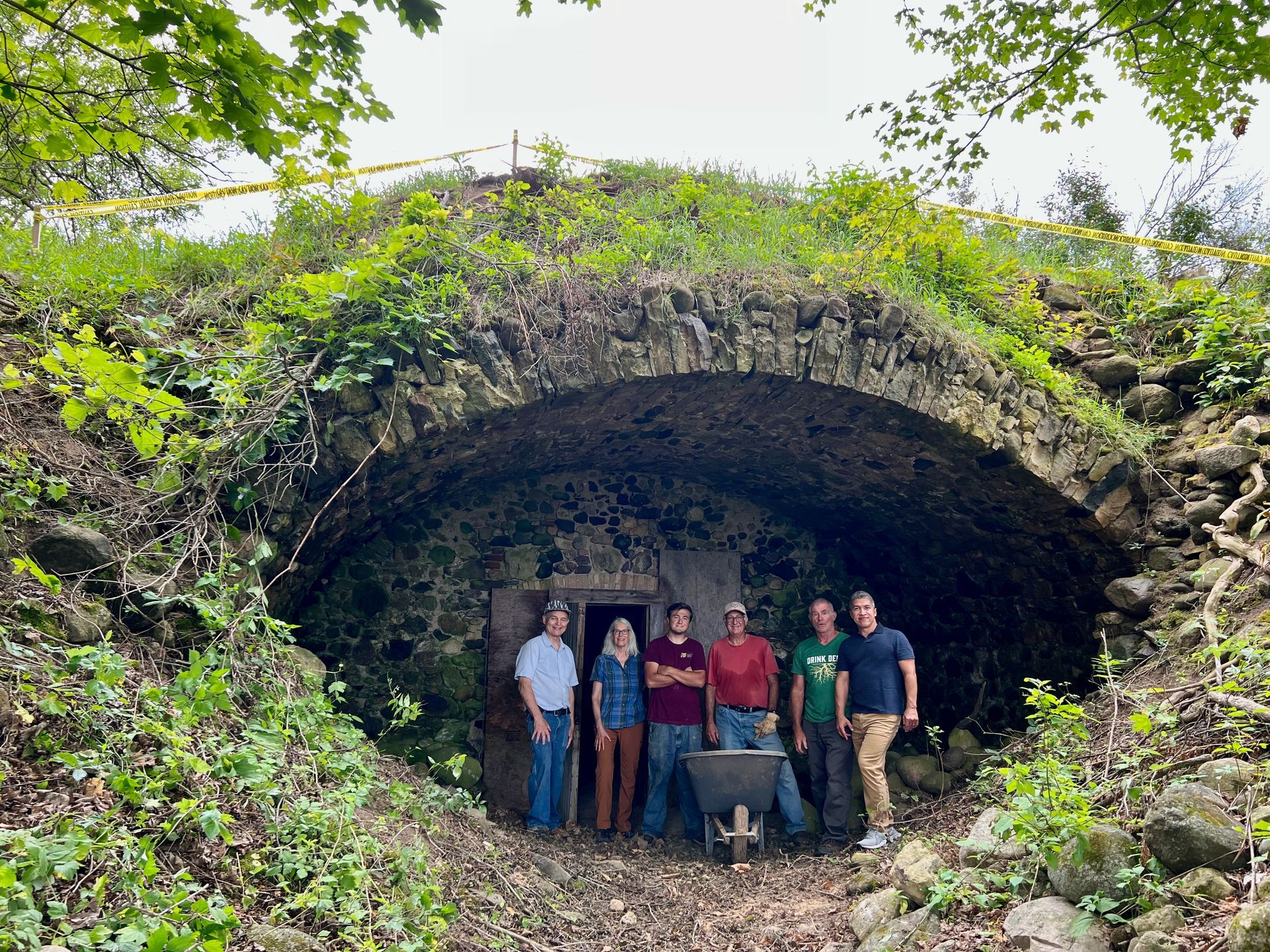 beer cave and volunteers

