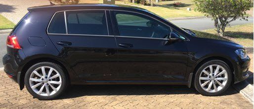 black car with tinted windows