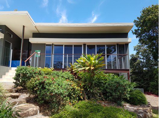 building with tinted windows