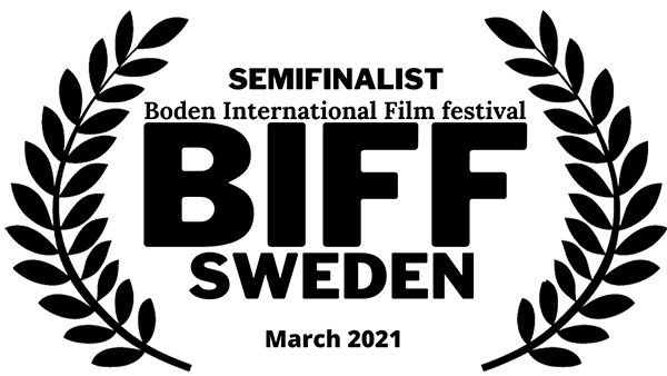 Laurel with text,boden international film festival, BIFF, Sweden, march 2021