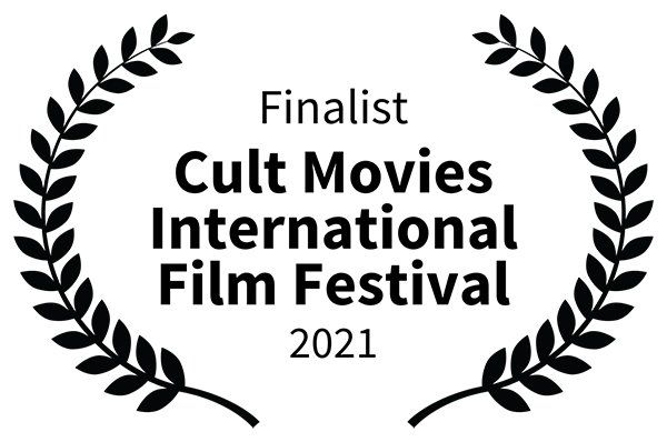 Laurels with text, Finalistn, cult movies international film festival 2021