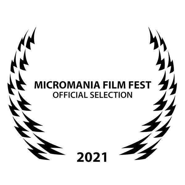 Laurel with text,Micromania film fest, official selection