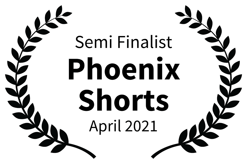 Laurel with text,Semi-Finalist,Phoenix shorts, April 2021