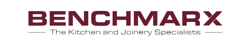 a logo for benchmarkx the kitchen and joinery specialists