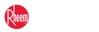 Rheem logo: white text 