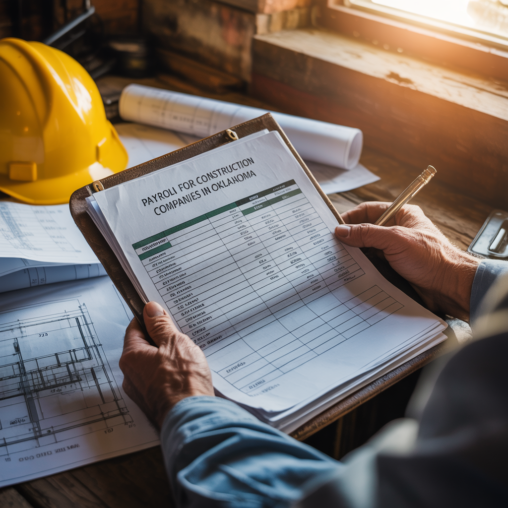 A man is writing on a clipboard with a hard hat in the background.