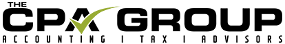 A logo for the cpa group accounting tax advisors