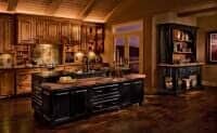 Elegant Wooden Kitchen — Cabinet