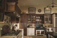 Kitchen With Wood Cabinets — Cabinet