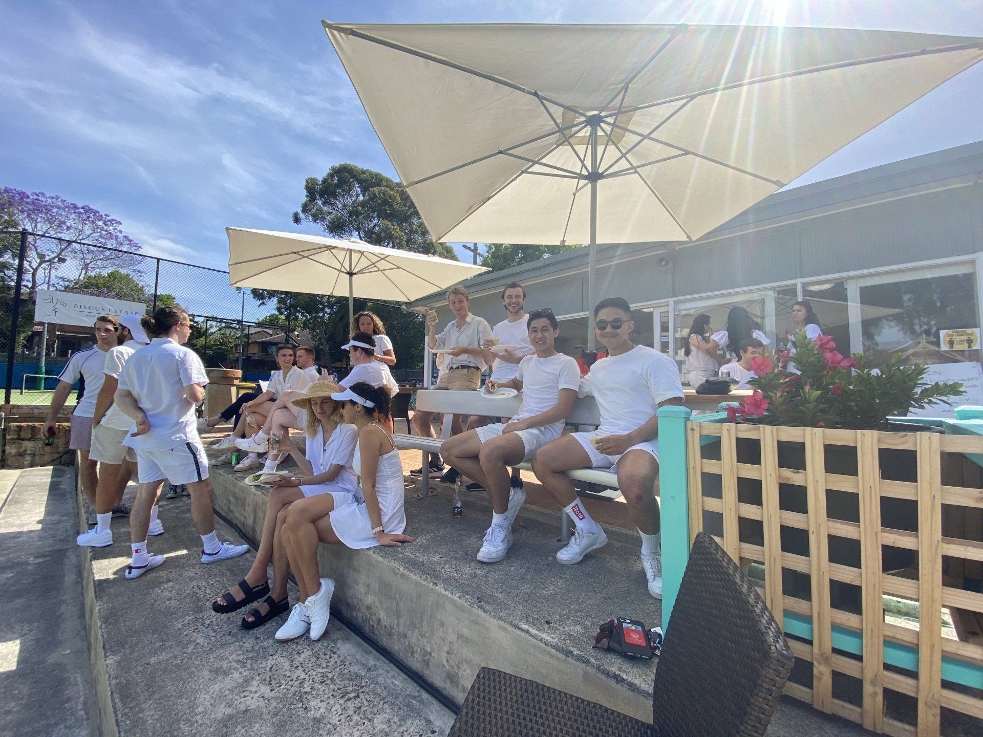 social tennis event catering lower north shore