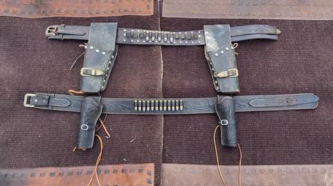 black double rig holster