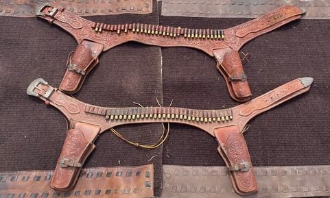 brown rig holster double