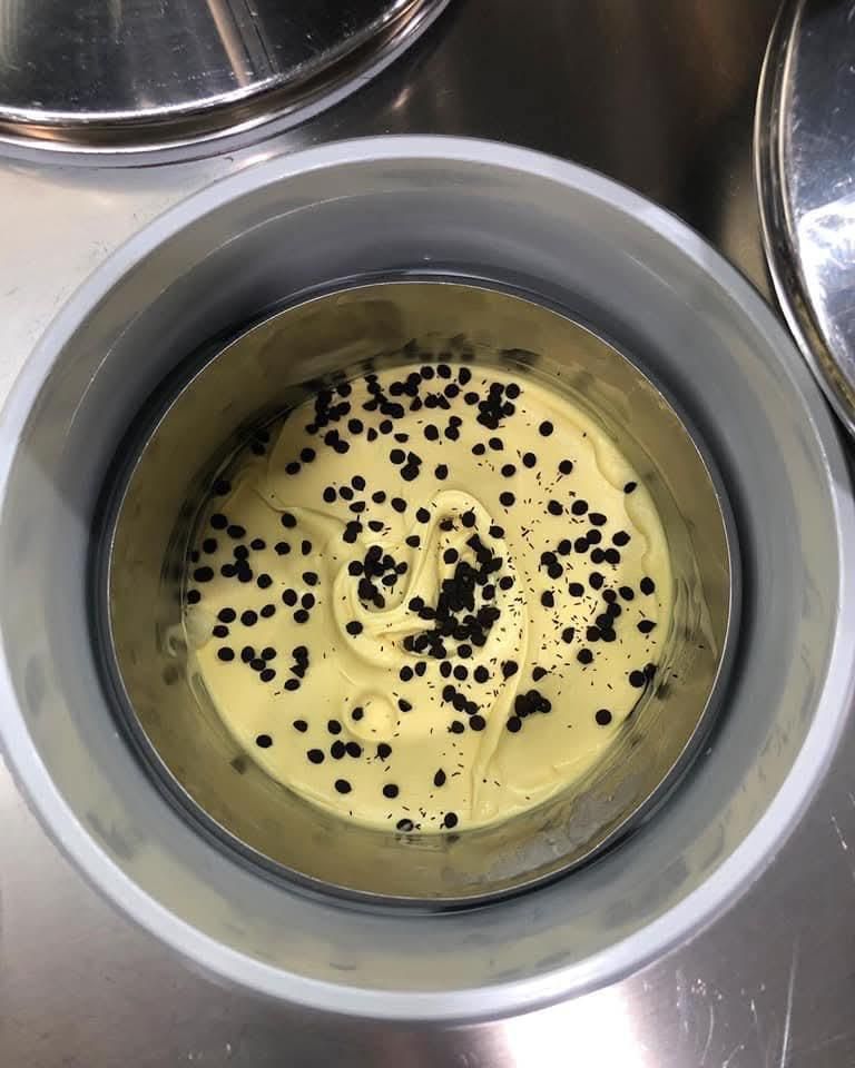 Gelato artigianale con cioccolato