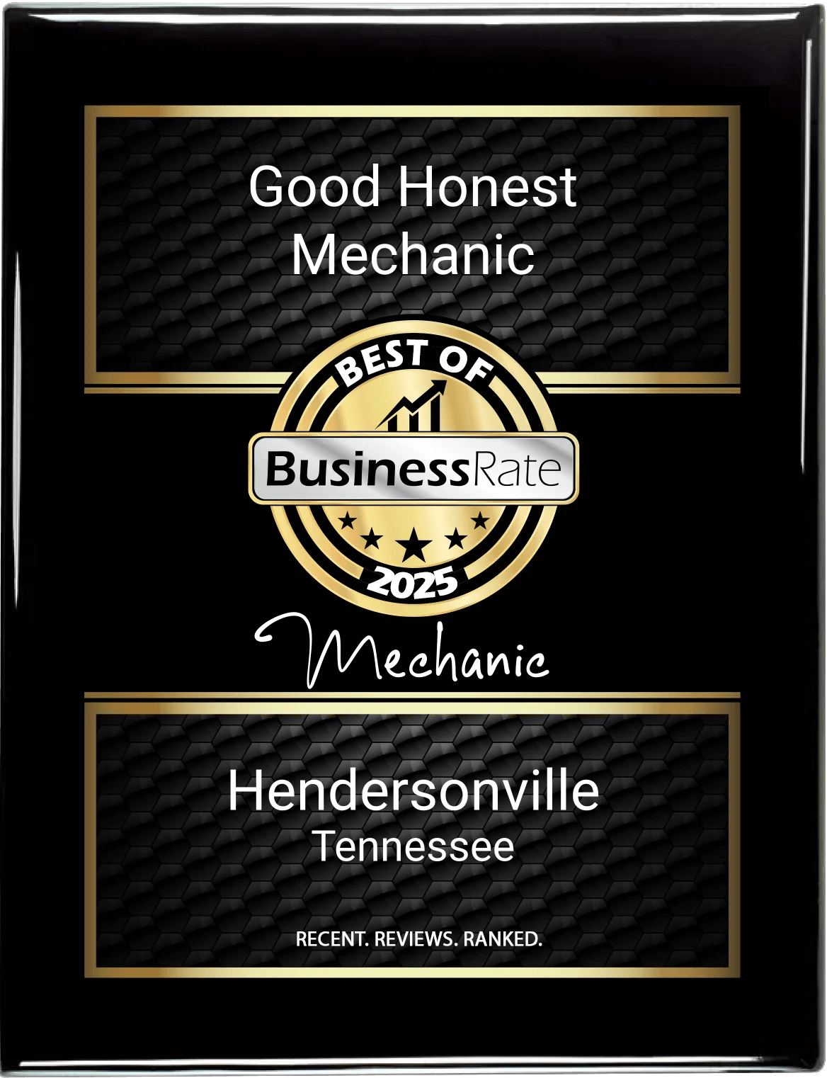 Best of Business Rate 2025 | Good Honest Mechanic