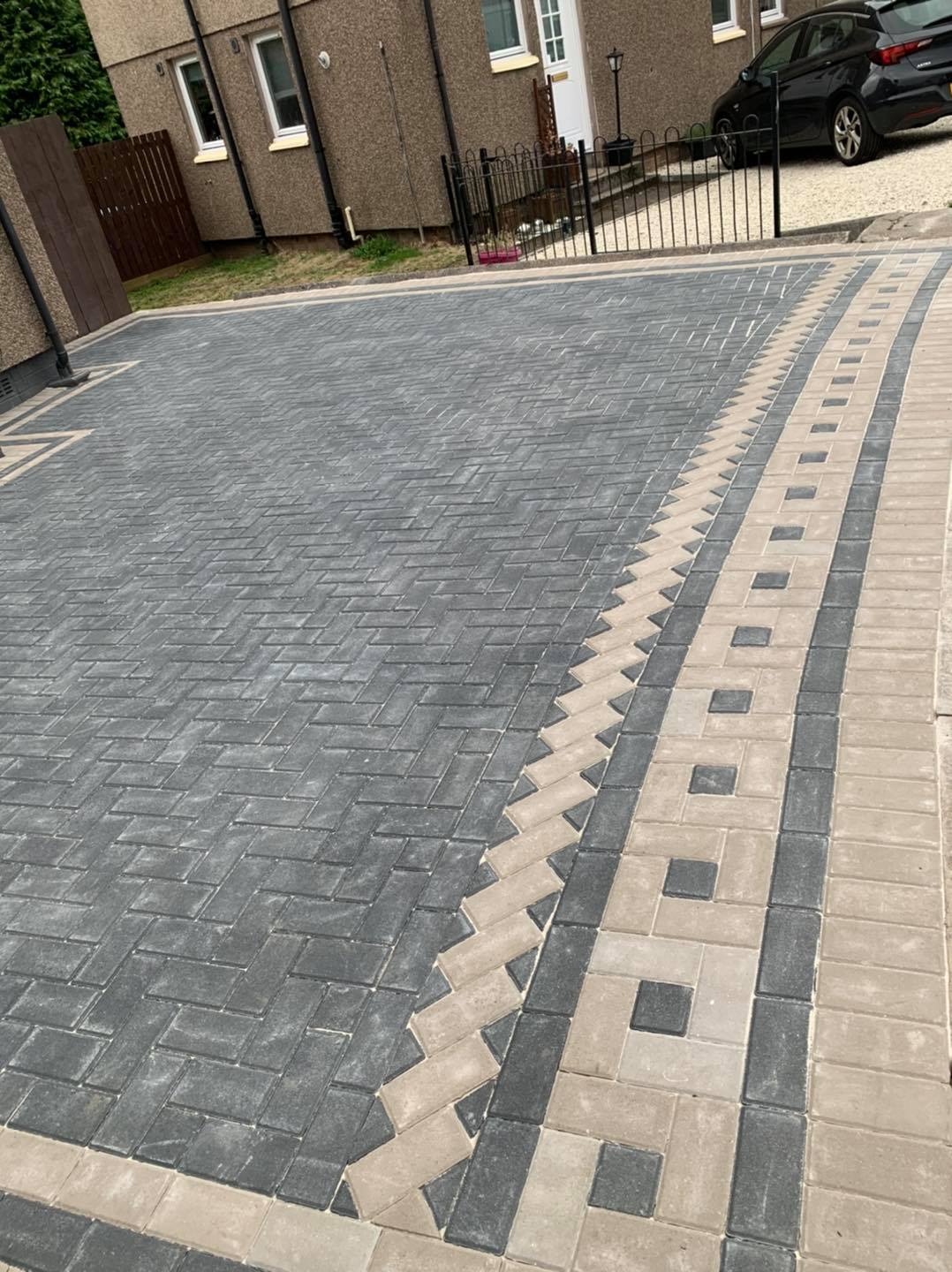 Quality mono block driveway Larkhall