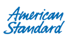 The blue cursive logo for the brand American Standard.