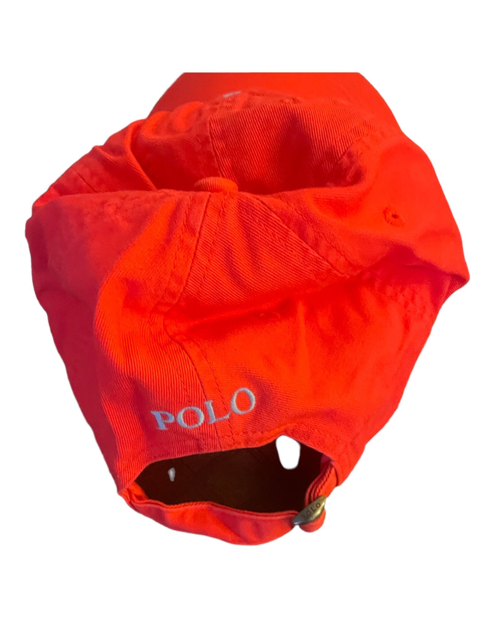 Red and blue polo hat