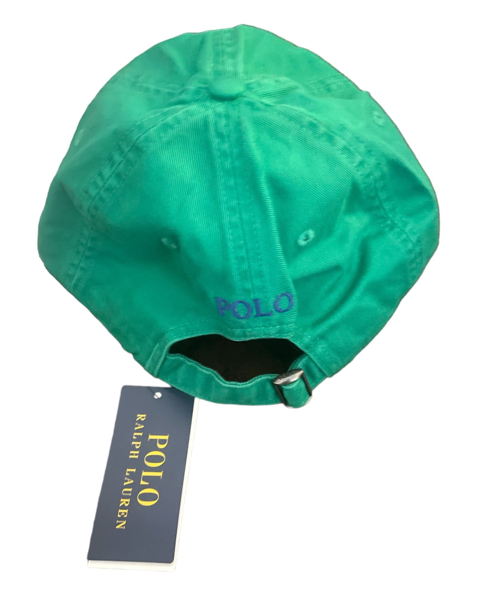 Green and blue polo hat