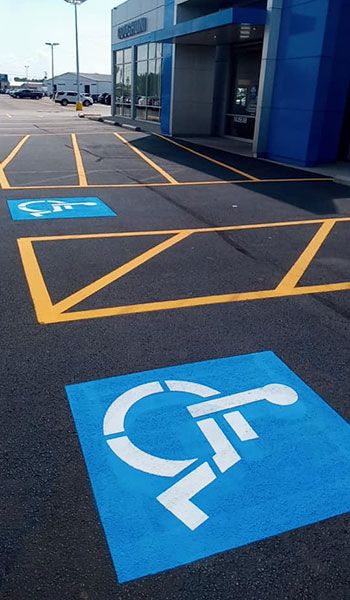 pavement striping example