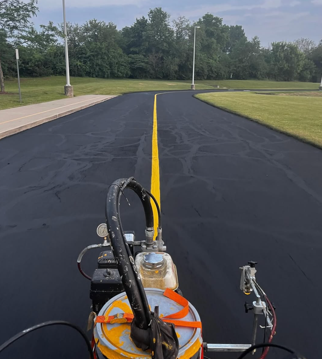 image of road striping