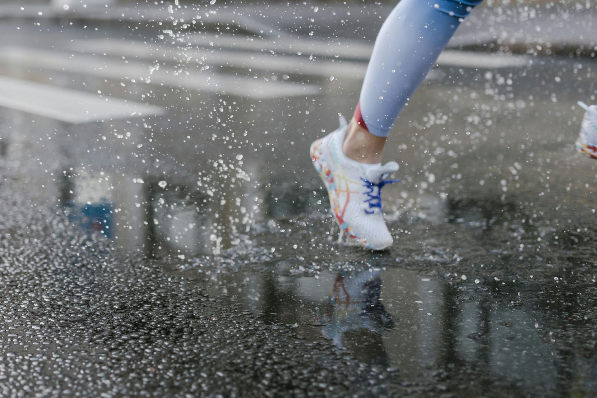 image of water on asphalt