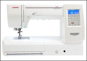 a new Janome sewing machine with a computer to aid your sewing projects
