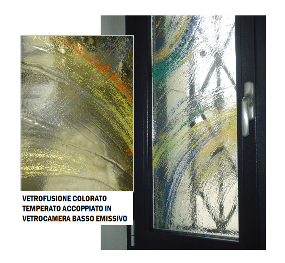 Vetrofusione colorato