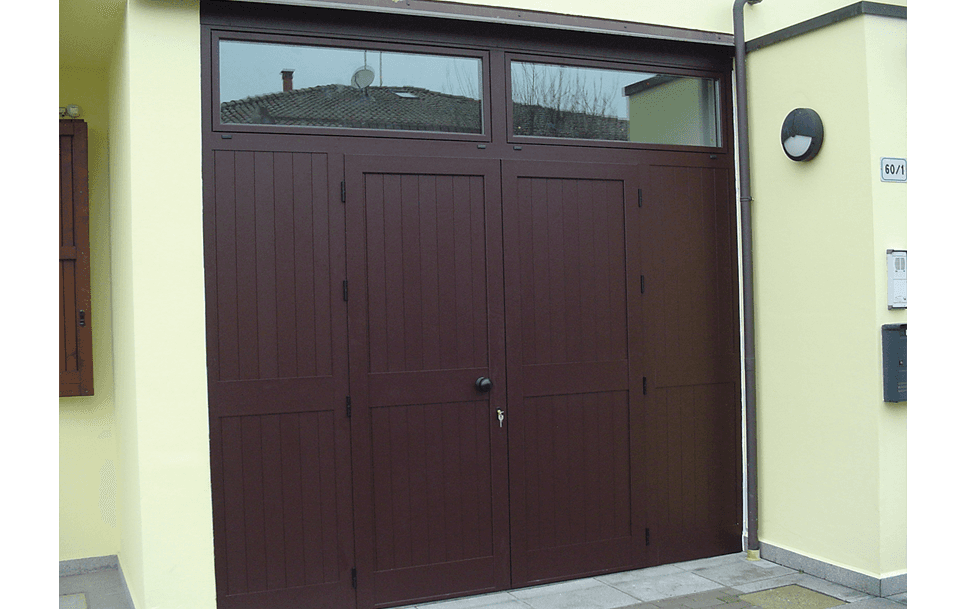 Portoncino marrone quadruplo