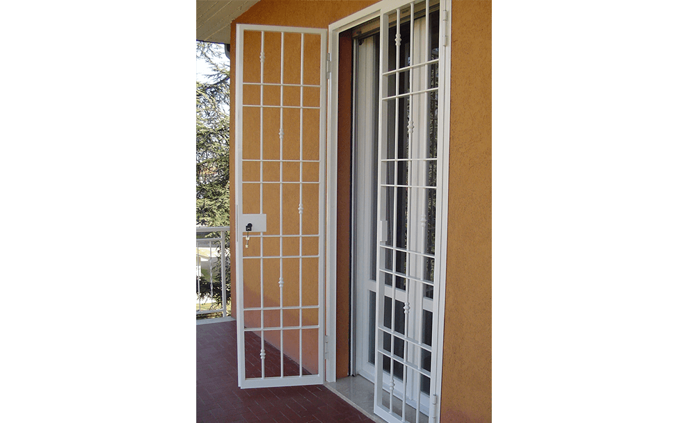 Cancello di sicurezza bianco