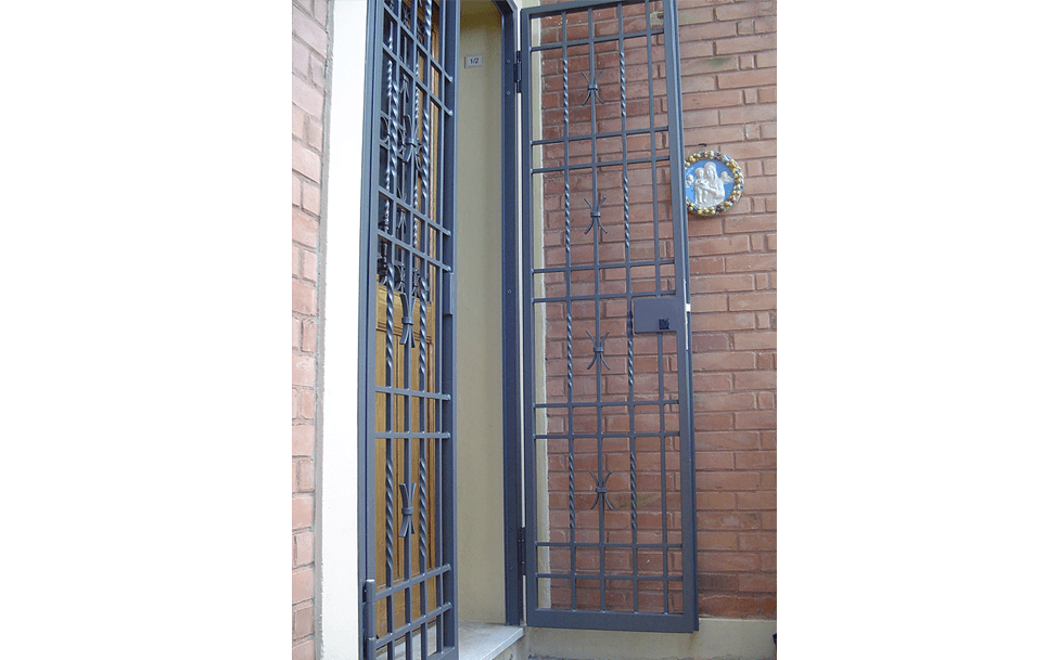 Cancello di sicurezza aperto