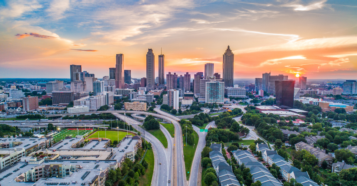 Atlanta, Georgia, USA Downtown Skyline