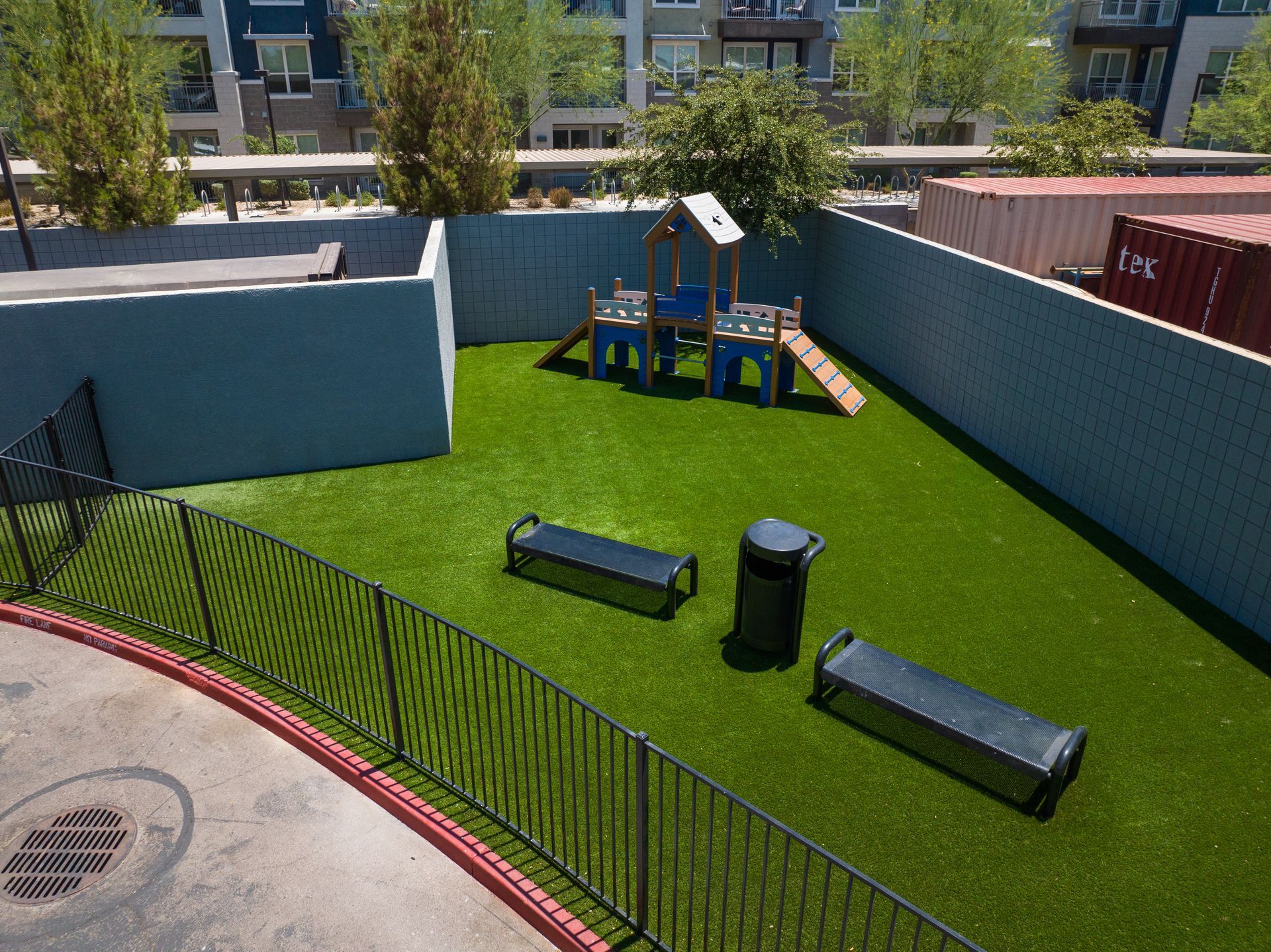 Dog park at The Access in Tempe, AZ.