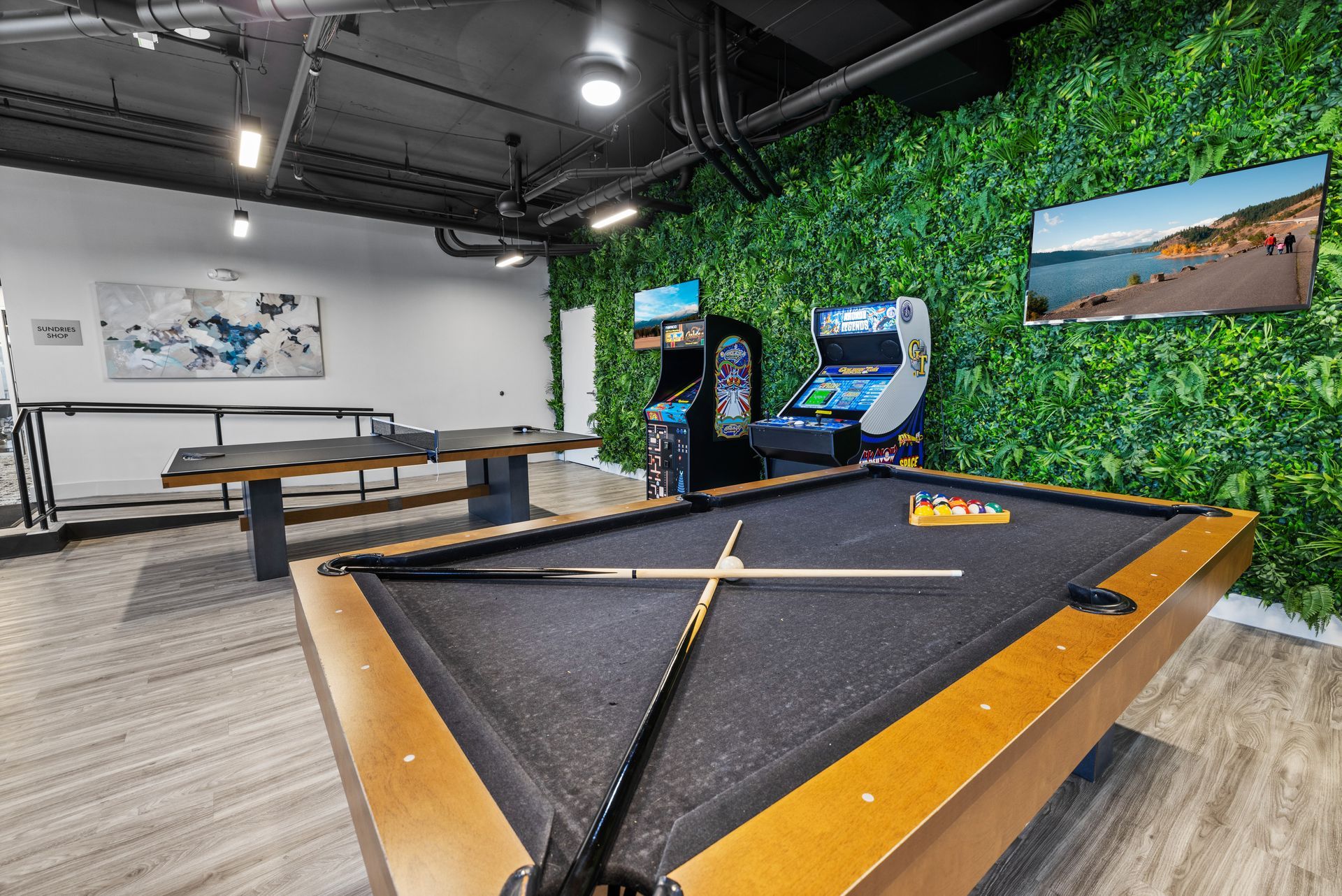 Pool table at The Access in Tempe, AZ.