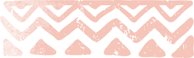 A close up of a geometric tribal graphic on a white background.