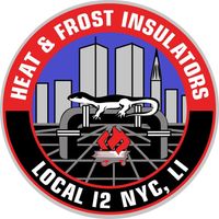 a logo for heat and frost insulators local 12 nyc