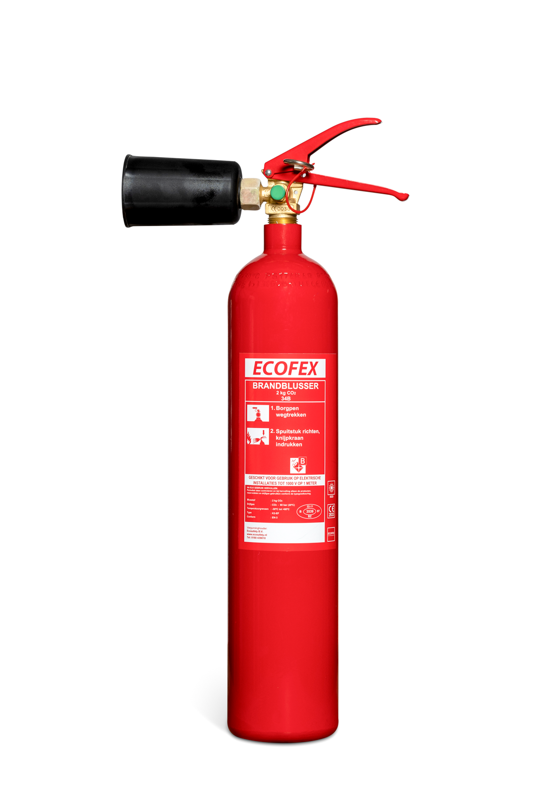 Brandblusser 2kg Koolzuursneeuw (CO2)