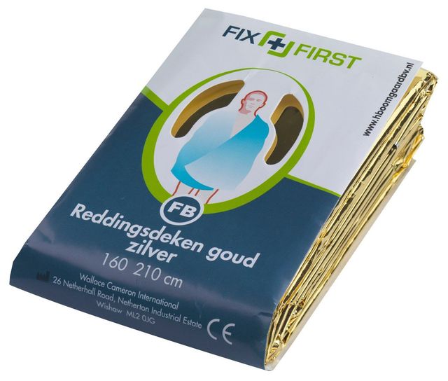 Reddingsdeken folie Goud - Zilver