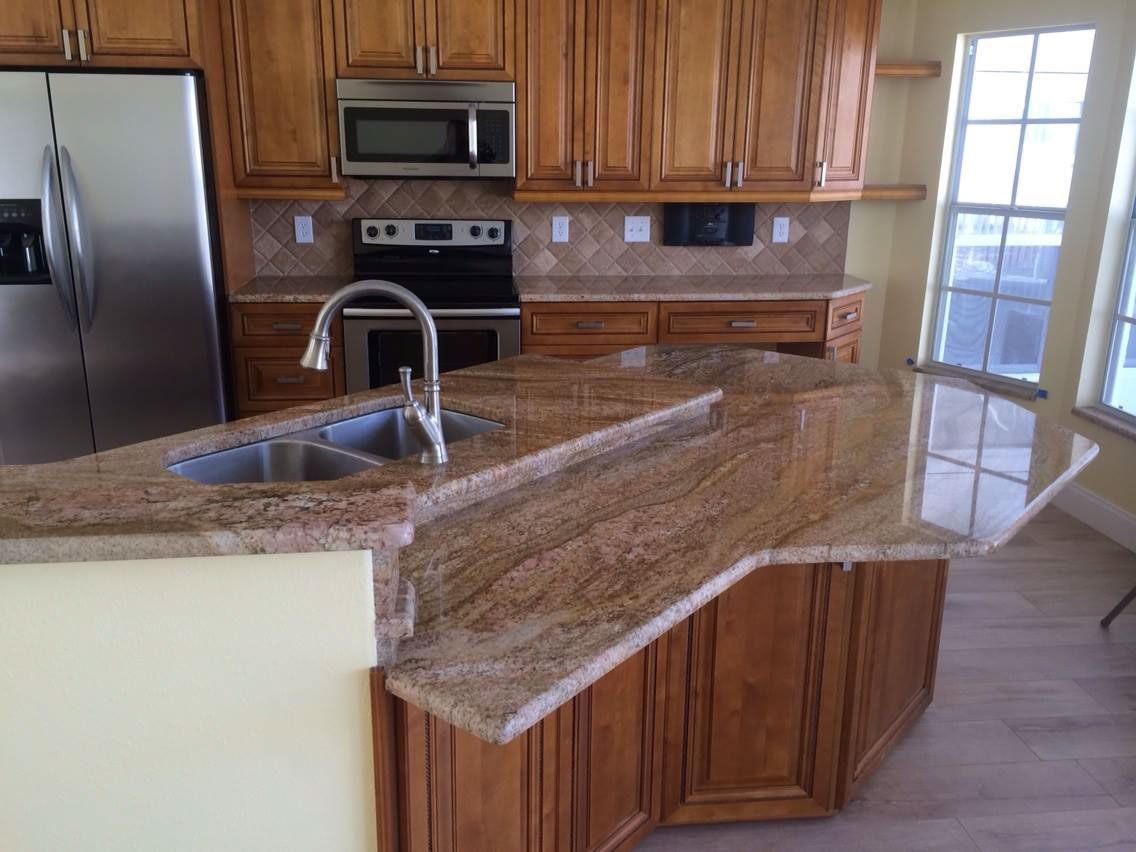 Sink on Kitchen Isle — Palm Harbor, FL — Tarpon Marble, Inc.