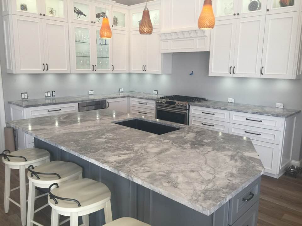 Clean Granite Kitchen Surface — Palm Harbor, FL — Tarpon Marble, Inc.