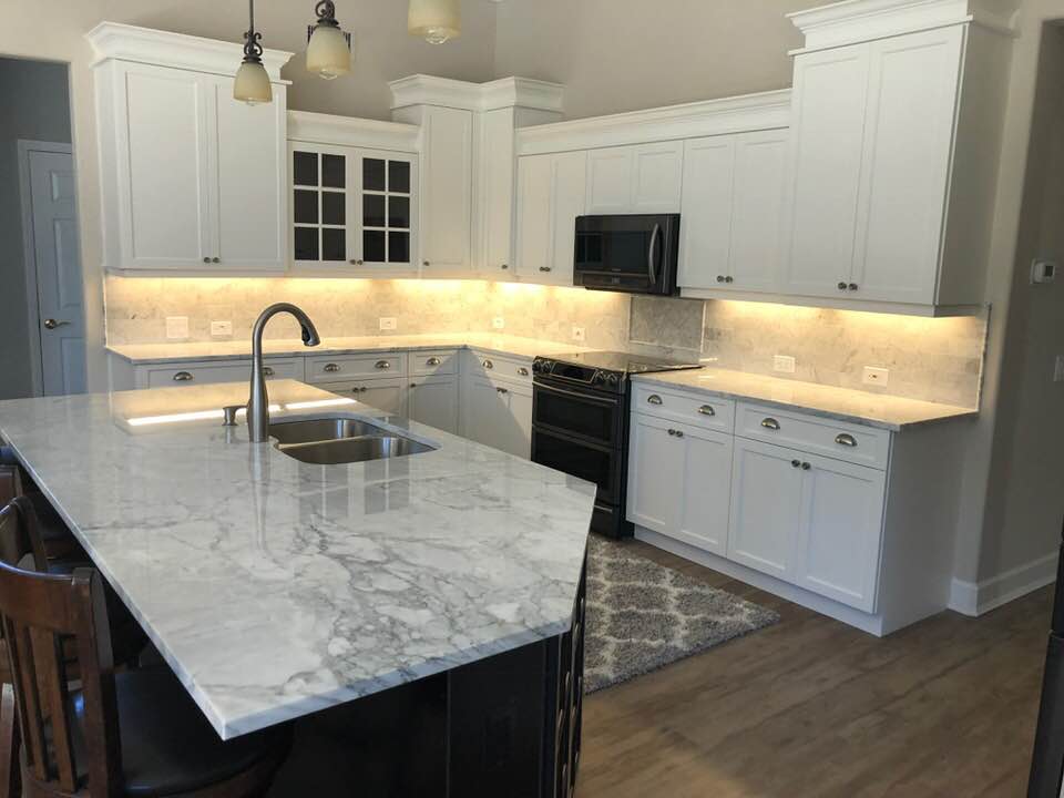 New Kitchen Top and Walls — Palm Harbor, FL — Tarpon Marble, Inc.