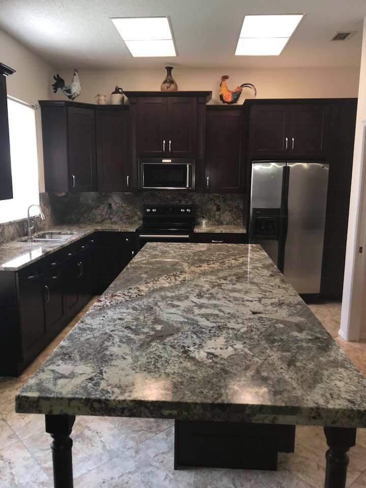 Dark Granite Kitchen Top — Palm Harbor, FL — Tarpon Marble, Inc.
