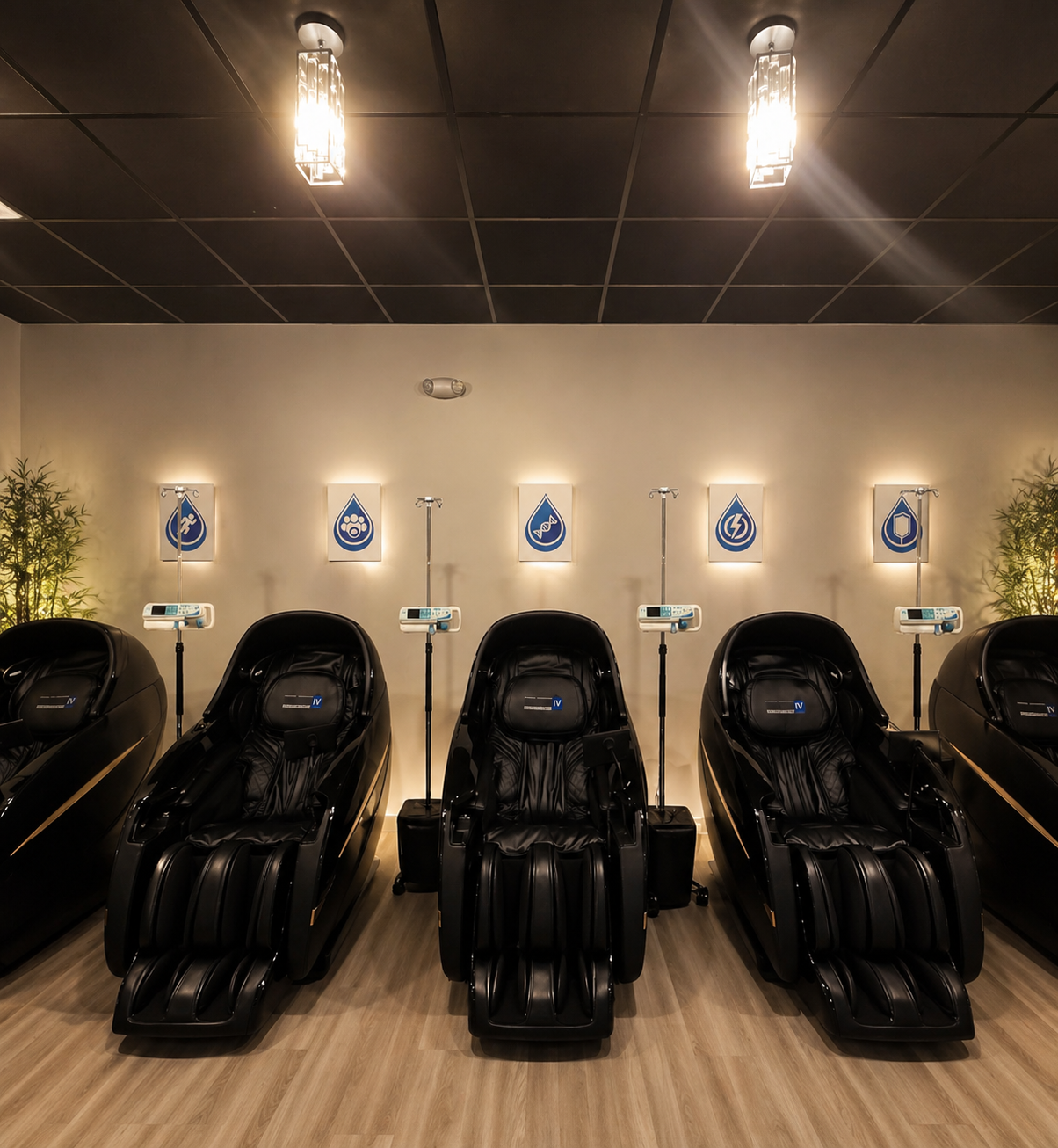 IV Hydration in a spa atmosphere 