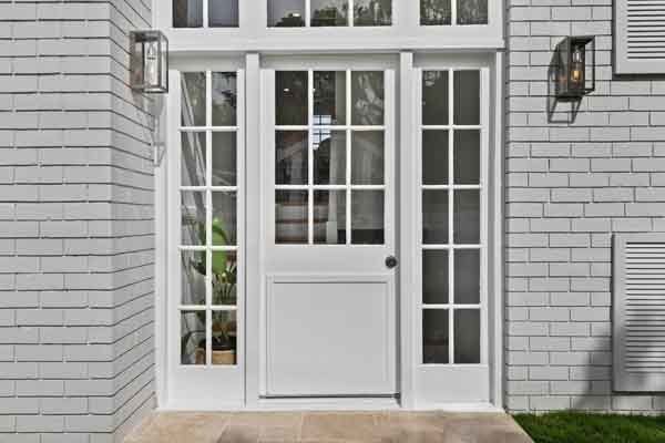 white front door