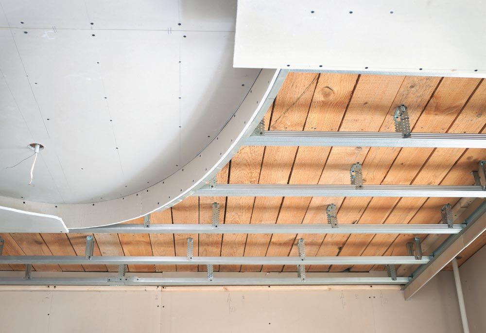 Ceiling Suspended On Plasterboard And Interior Home — Delivering Quality Building Supplies in Barraba, NSW